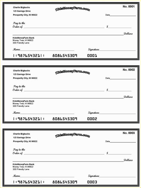 blank business check template     printable personal
