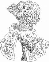 Raven Coloring Queen Pages Ever After High Getcolorings Inspiration sketch template