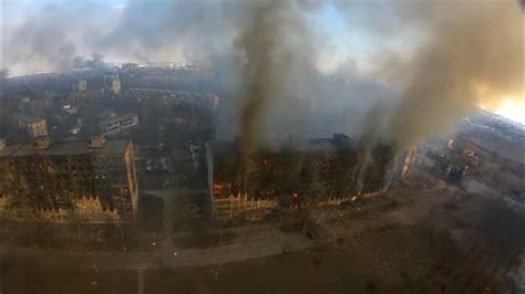 mariupol    hell survivors  drone footage reveal  scale  destruction