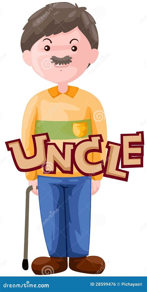 letter  uncle stock vector illustration  people