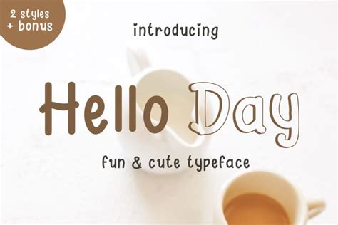hello day font by josgandos · creative fabrica new fonts font