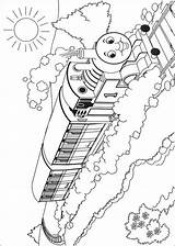 Thomas Coloring Tank Train sketch template