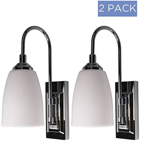 battery operated wall sconces  pack chrome finish indoor wireless light  ebay