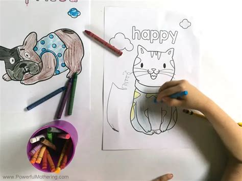 emotions coloring pages  preschoolers