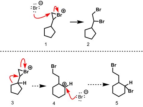 solved  rearrangement   cyclic bromonium toscience