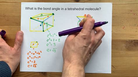 bond angle   tetrahedral molecule  youtube