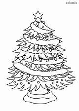Weihnachtsbaum Ausmalbild Ausmalen Malvorlage Geschenken Colomio Weihnachtsbäume Geschmückter Weihnachtsmalvorlagen Weihnachtsbaume sketch template