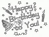 Birthday Happy Coloring Pages Drawing Kids Drawings Letters Cards Printable Sheets Designs Christmas Getdrawings Colouring Wuppsy Holiday Print Box Online sketch template
