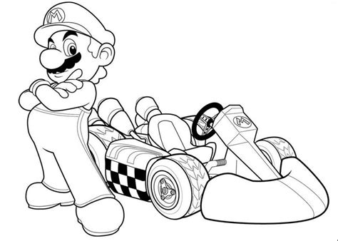 mario kart coloring pages printable kids colouring pages mario