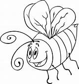 Bee Bumble Coloring Printable Pages Kids Cartoon Template Outline Draw Step Clipart Insects Cliparts Clip Drawings Library Cute Drawing Bugs sketch template