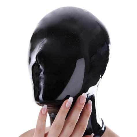 Buy Exlatex Latex Hood Rubber Catsuit Pinholes For Mouth Eyes And Nose