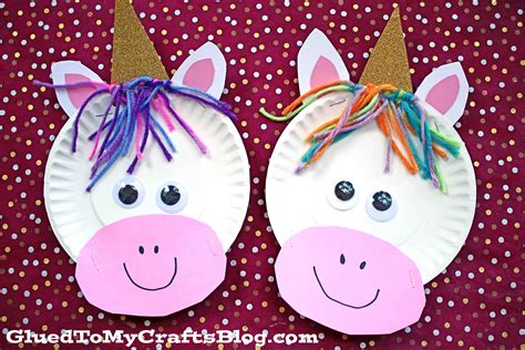 paper plate unicorn craft idea  kids