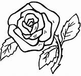 Rose Coloring Pages Kids Roses Printable Color Flowers Rosa Dibujos sketch template