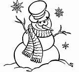 Snowman Coloring Pages Drawing Christmas Line Holidays Gentle Printable Kids Snowmen Easy Cute Colouring Drawings Snow Smilling Color Family Funny sketch template