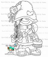 Gnome Christmas Gnomes Digi Besties Bestie Ville Meerjungfrau Malvorlagen Ariel Mandalas Foami Pintar Mybestiesshop sketch template