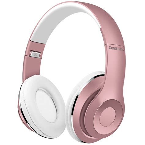 goodmans wireless headphones rose gold audio headphones