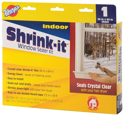 warps shrink  series sk  window sealer kit    clear