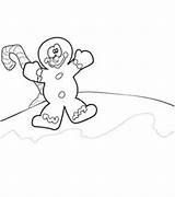 Colouring Smartest Giant Town Pages Template Gingerbread Man sketch template