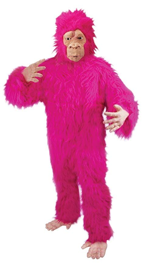 pink gorilla adult costume holiday house