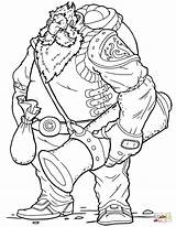 Dwarf Warrior Cannon sketch template