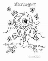Coloring Fluttershy Pony Little Book Cutie Pages Play Color sketch template