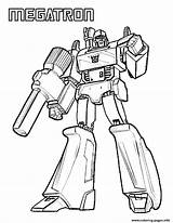 Transformers Coloring Megatron Pages Printable Color Book Print sketch template