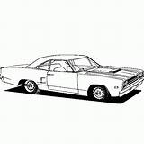 Coloring Pages Muscle Car sketch template