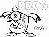 Mixels Krog Coloring Series Lego Pages Para Frosticons Colorir Tribe Pdf Escolha Pasta sketch template