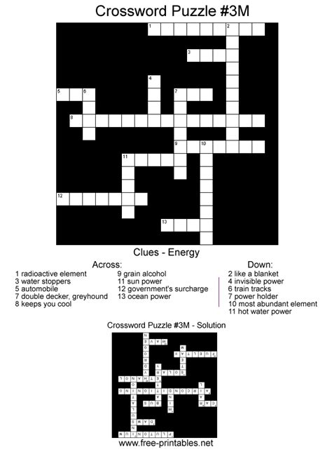 medium difficulty printable crossword puzzles medium level