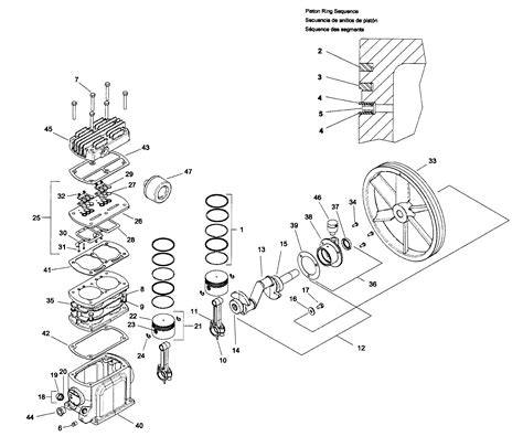 ingersoll rand air compressor parts diagram