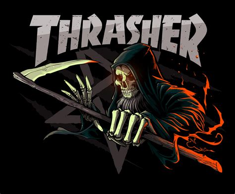 thrasher magazine grim reaper concept  behance