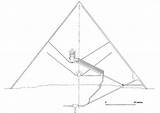 Cheops Giza Pyramid Coloring Khufu Great sketch template