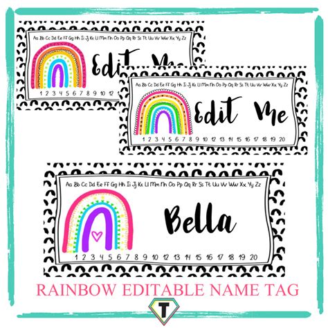 rainbow  tags  printable  rainbow  tags    image
