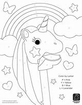 Unicorns Alphabet 101coloring Educationalinsights sketch template