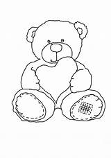 Teddy Coloring Bear Pages Baby Color Bears Cute Getcolorings sketch template
