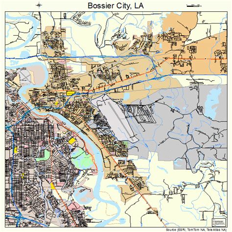 bossier city louisiana street map