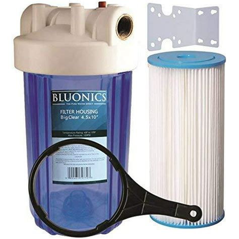 10 Big Blue Whole House Water Filter 5 Micron Pleated Sediment