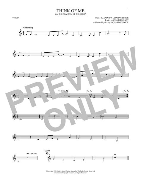 Phantom Of The Opera Violin Sheet Music Music Sheet Phantom Of The