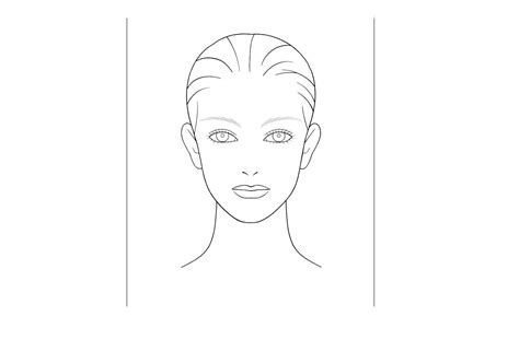 face drawing template female  ve    figure  digital