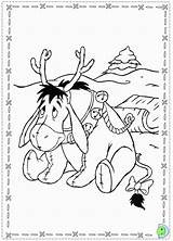 Eeyore Coloring Pages Dinokids Library Christmas Comments Close sketch template