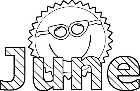 june coloring pages  printable printable templates