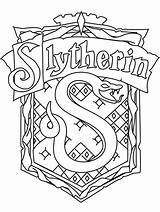Pages Coloring Hermione Harry Potter Printable Granger Slytherin Ron Crest Cool sketch template