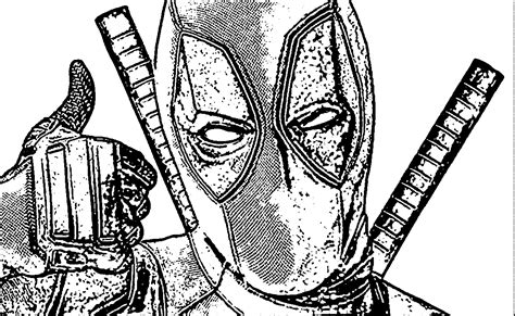 deadpool coloring pages  kids   adults coloring pages