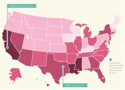 the geography of unintended pregnancy infographic huffpost