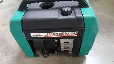 coleman powermate pulse  portable generator tested  working  serviced