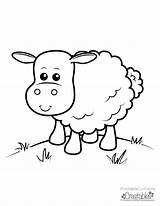 Sheep Coloring Cute Printable Pages Kids Creatables Printablecuttablecreatables Colouring Cuttable Farm Outline Letter Lambs Baby Format Horse Choose Board sketch template