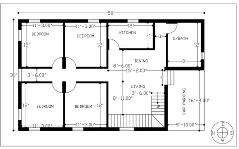 single storey  bhk house plan   sq ft  car