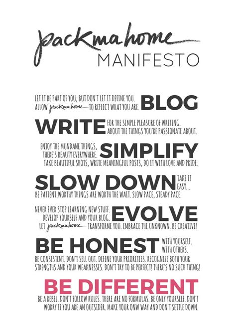 blog manifesto manifesto manifesto poster blog