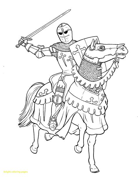 medieval knight coloring pages  getcoloringscom  printable