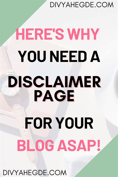 disclaimer template      lawyer divya hegde